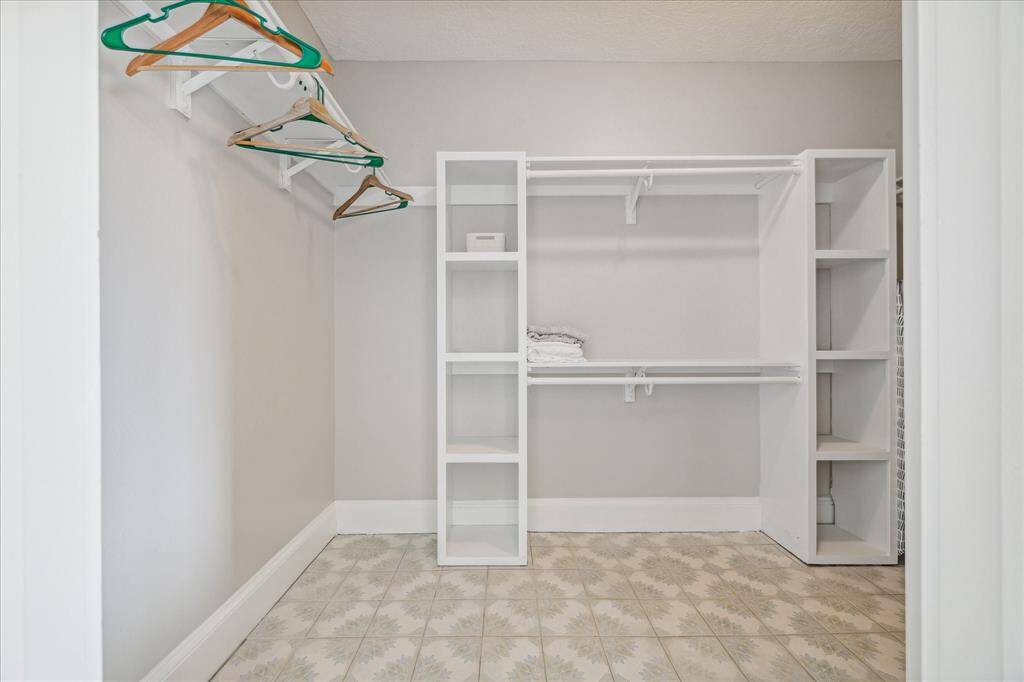 Walk-in closet on primary bedroom