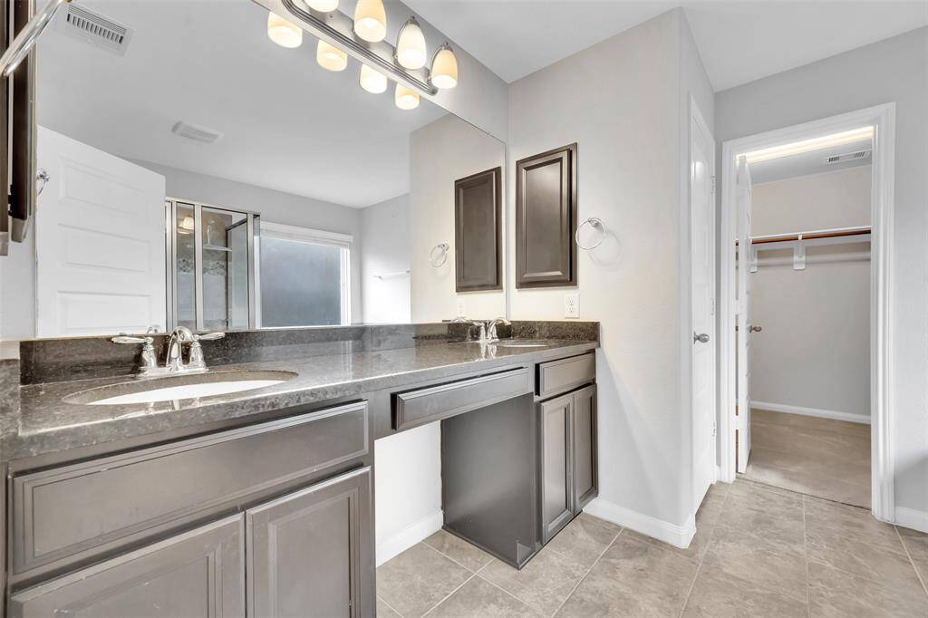 Well Lighted Double Vanity
