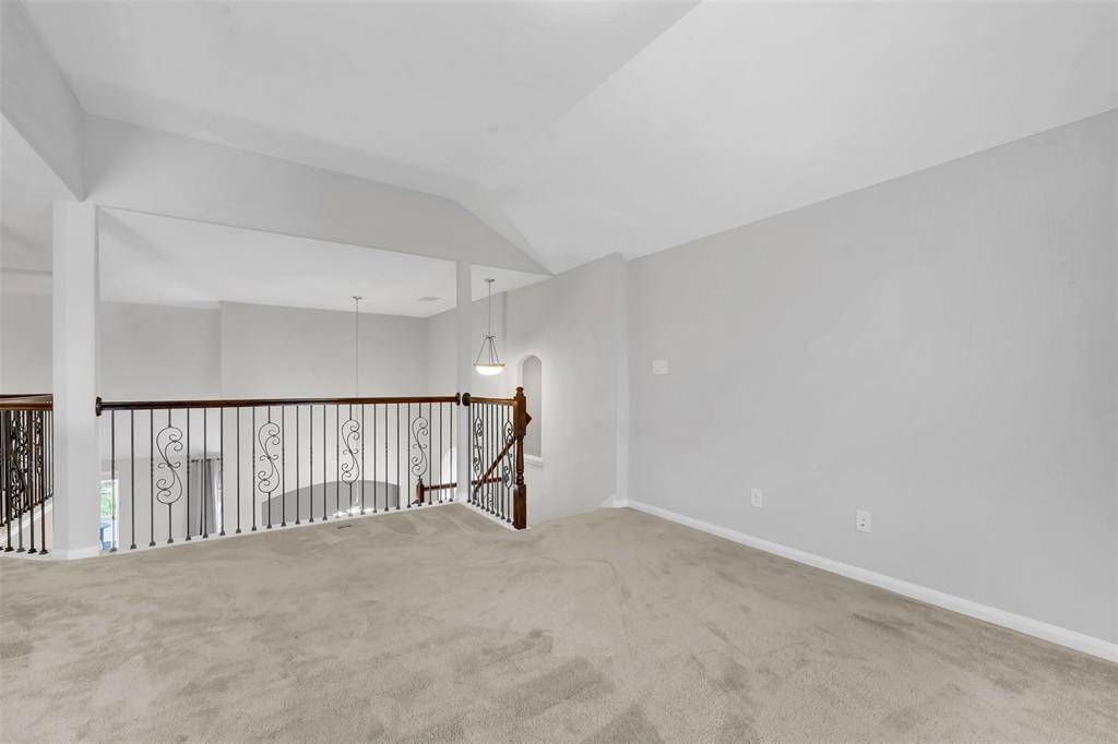 Game Room/Office to the Living Area Below