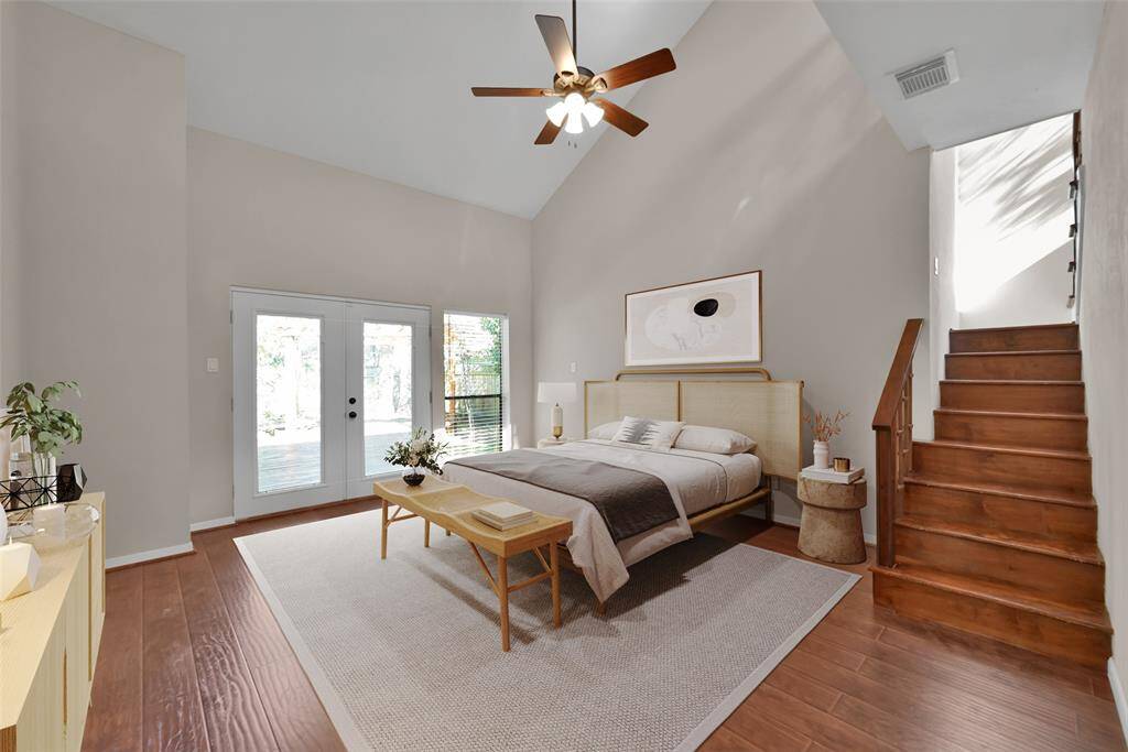 Virtually staged living room