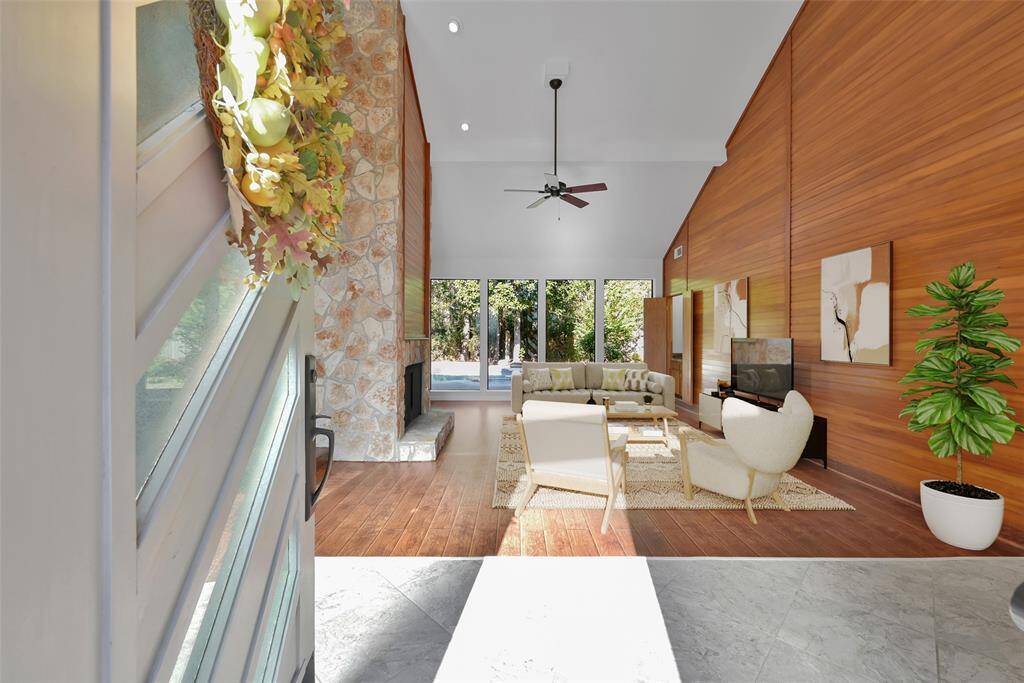 A beautiful two-story foyer welcomes you.