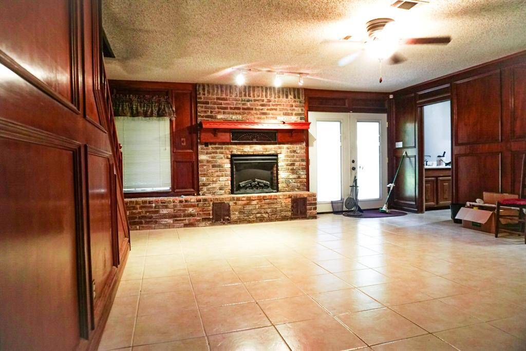 Living Area with Fireplace