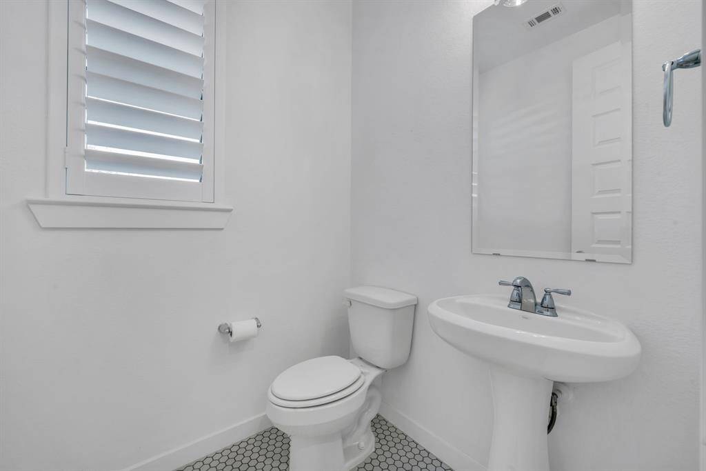 Half bath perfect for guests!