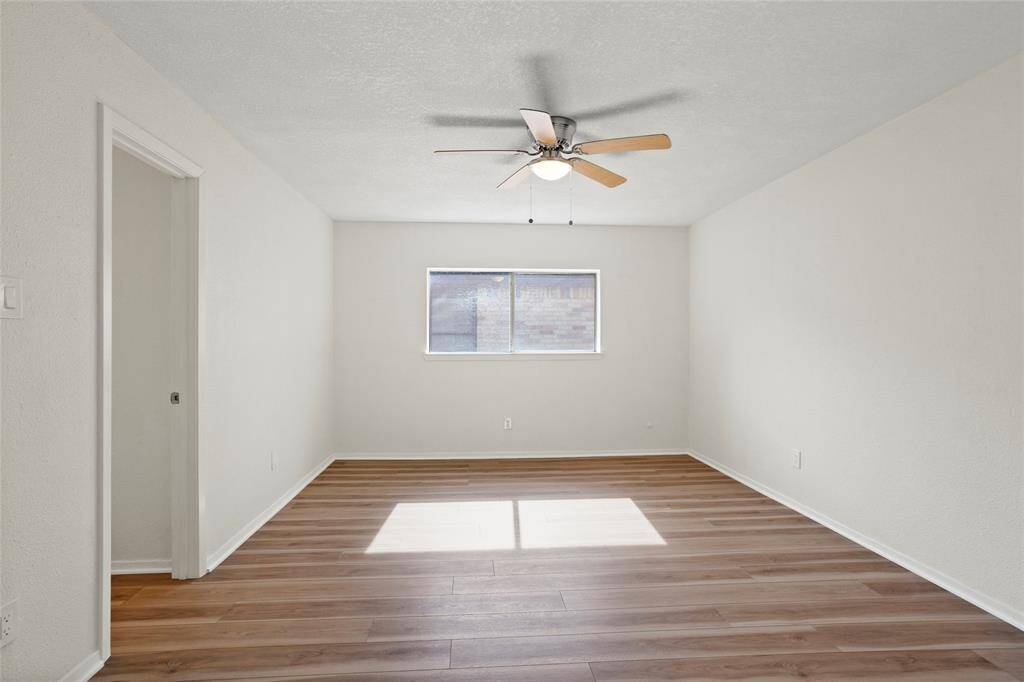 The primary bedroom without virtual staging.