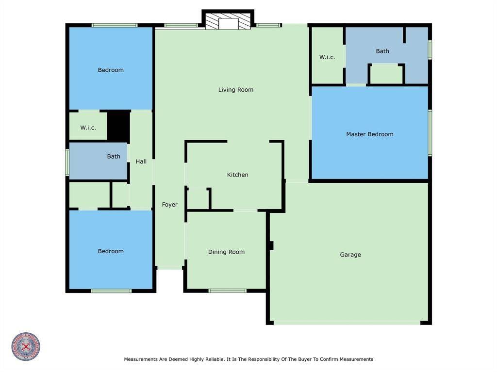 The floor plan of the home so you can see the full layout.