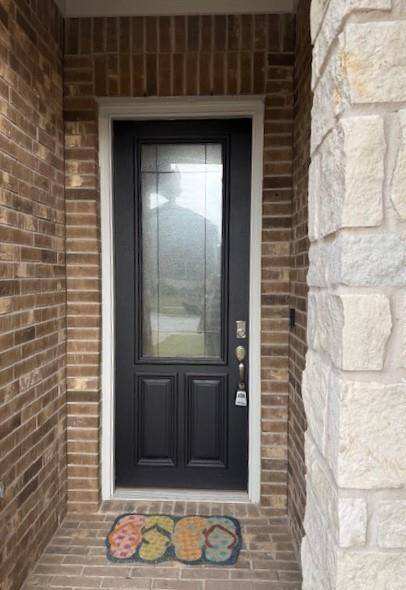 Gorgous Front Door with 2/3 divided light glass insert