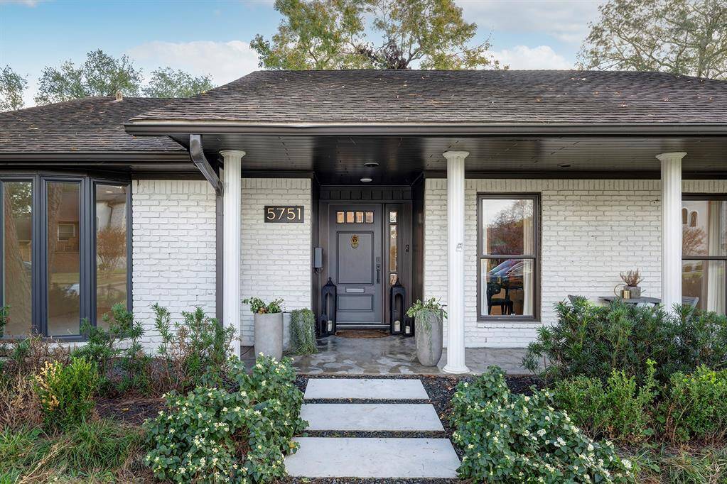 Front porch has room for outdoor furntiure