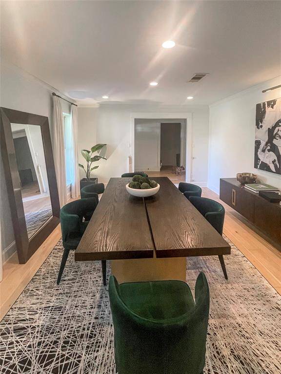 Living room towards dining and entry