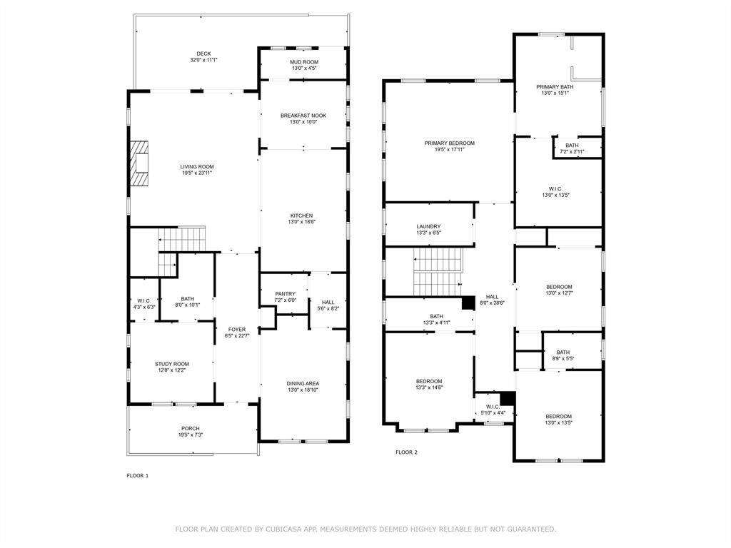 Floor plan of the house. Plus you get a fully built out one bedroom garage apartment.
