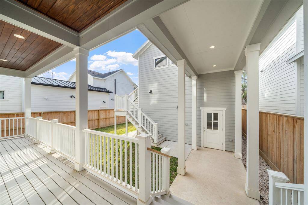 Covered walkway from the house to the Garage