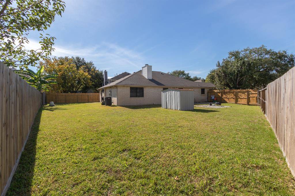 Fully fenced backyard.  Just look at all this space!