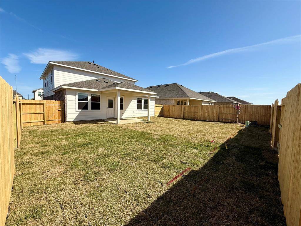 Huge backyard with covered patio