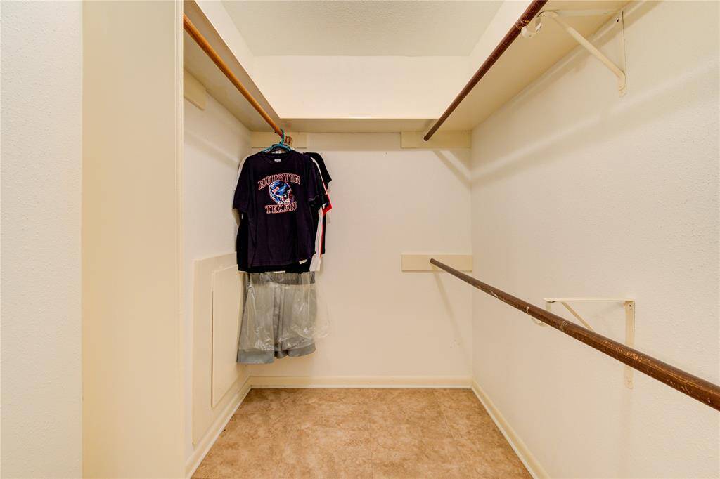 Large walk in closet