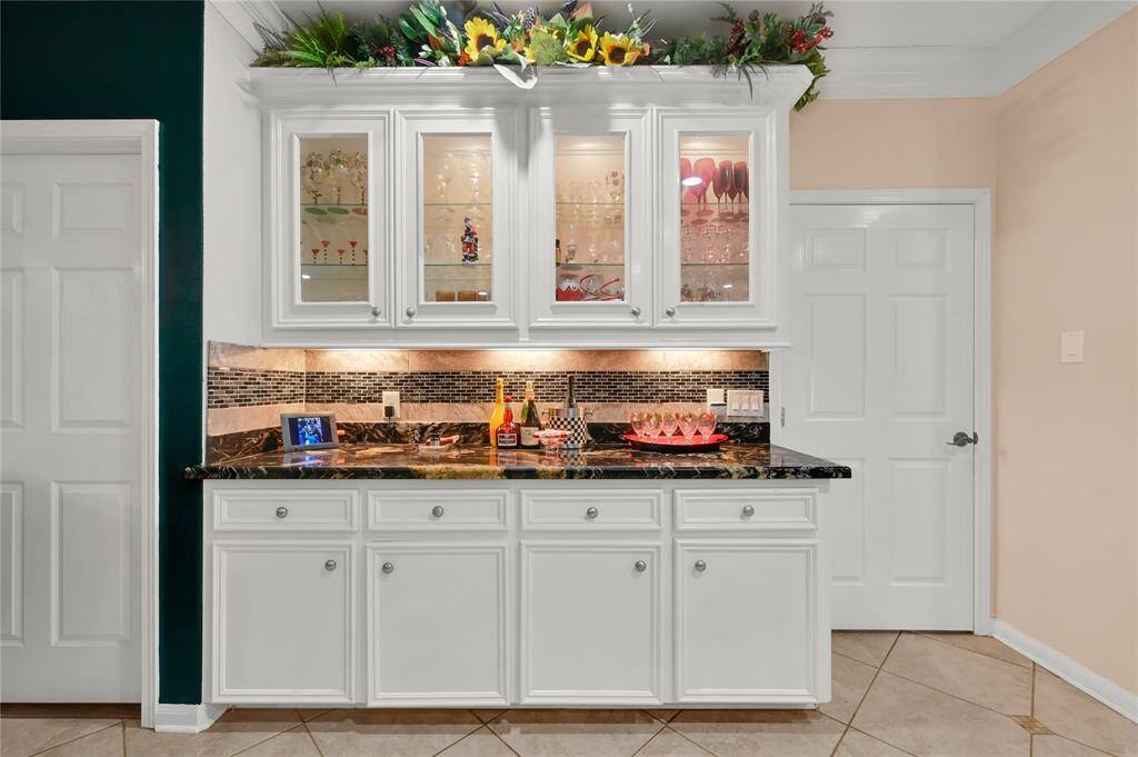Custom cabinetry throughout the home