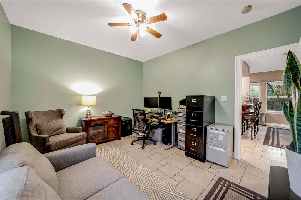 Secondary 11X11  downstairs bedroom, currently being used as a home office
