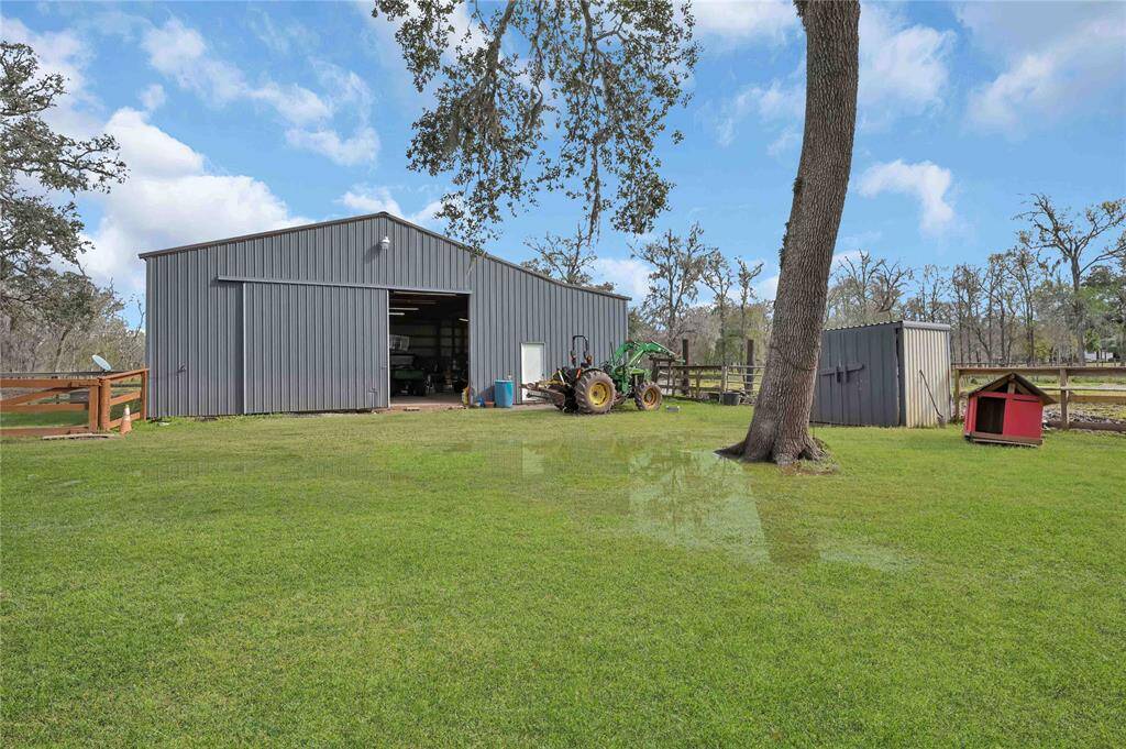 View of one of the barns: includes a full living area