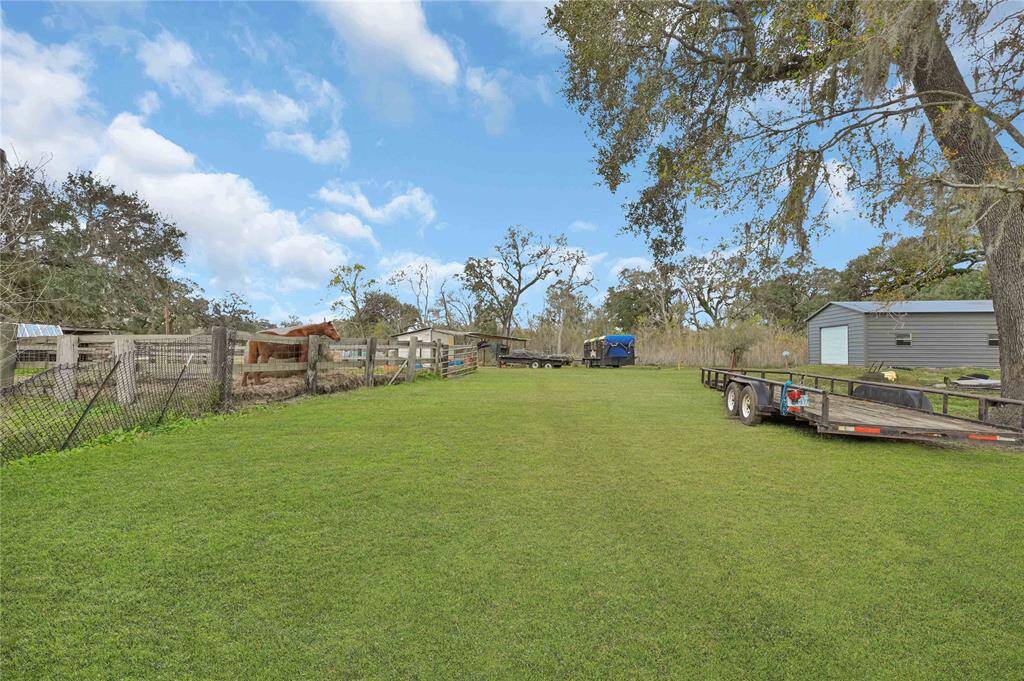 Back of home viewing barn