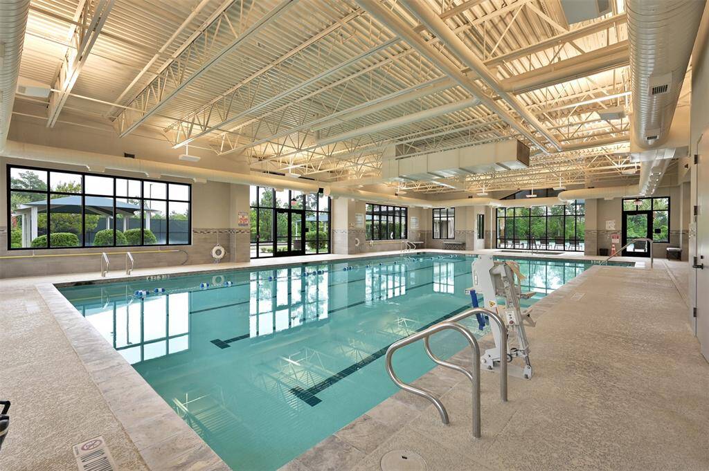 Indoor lap pool.