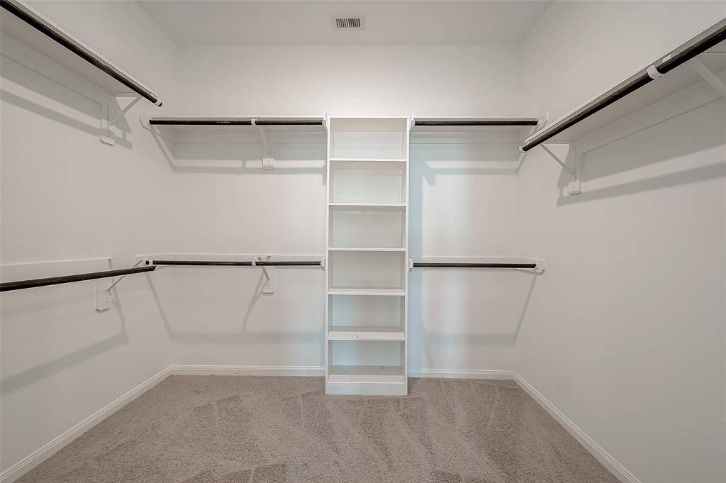 Over-sized walk-in closet!