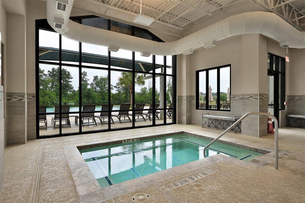 Indoor hot tub.