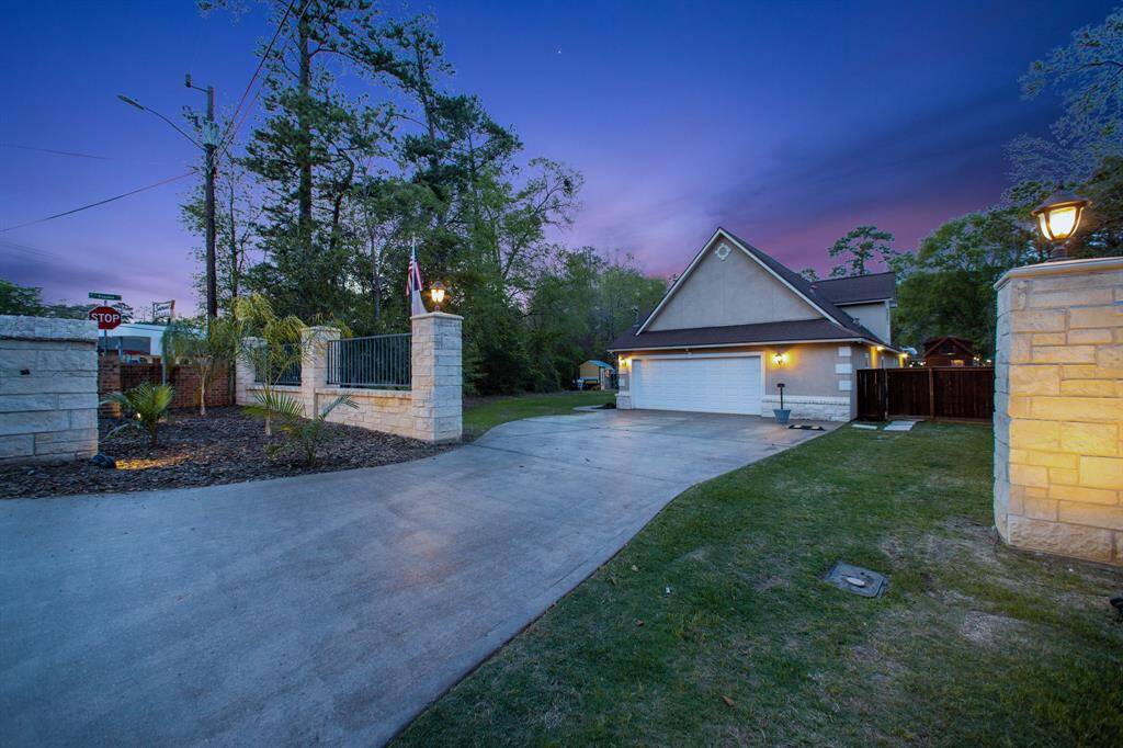 Front of home and walkway. This unique home offers so much flexibility and versatility