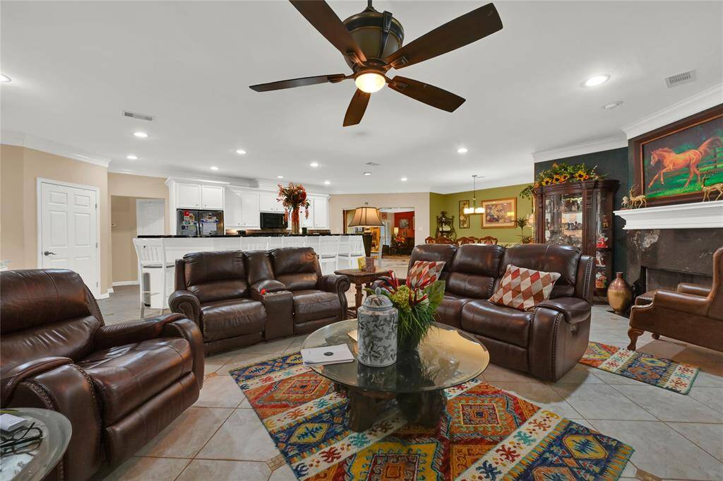 View of the kitchen from living area