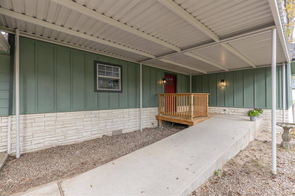 The front door has a ramp