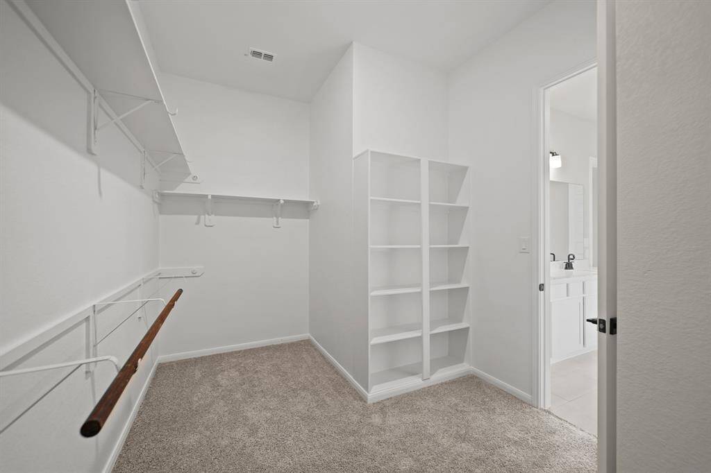 Walk-in closet in owner's suite