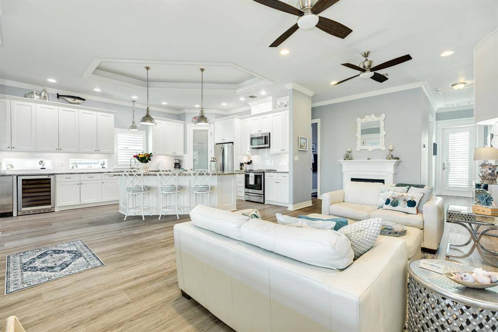 Another view into the living room and kitchen. The layout of the home lends itself to comfort and easy access to everything.