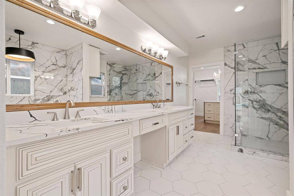 Master Bathroom with Dual Vanities