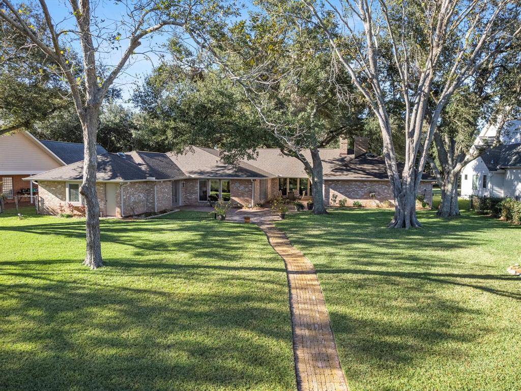 View from the dock to the house