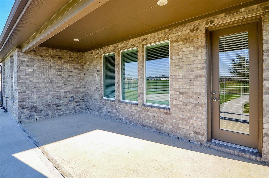 Extended covered patio