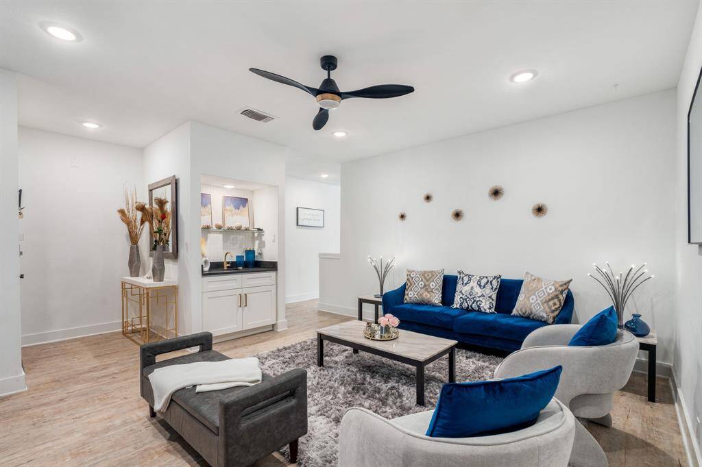 Livingroom with well appointed finishes greets you & your guests.