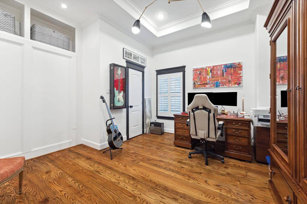 The third bedroom includes a murphy bed but is large enough to work as both an office and additonal sleeping space