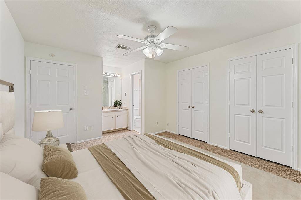 Virtually staged* Primary Bedroom with ensuite bathroom.
