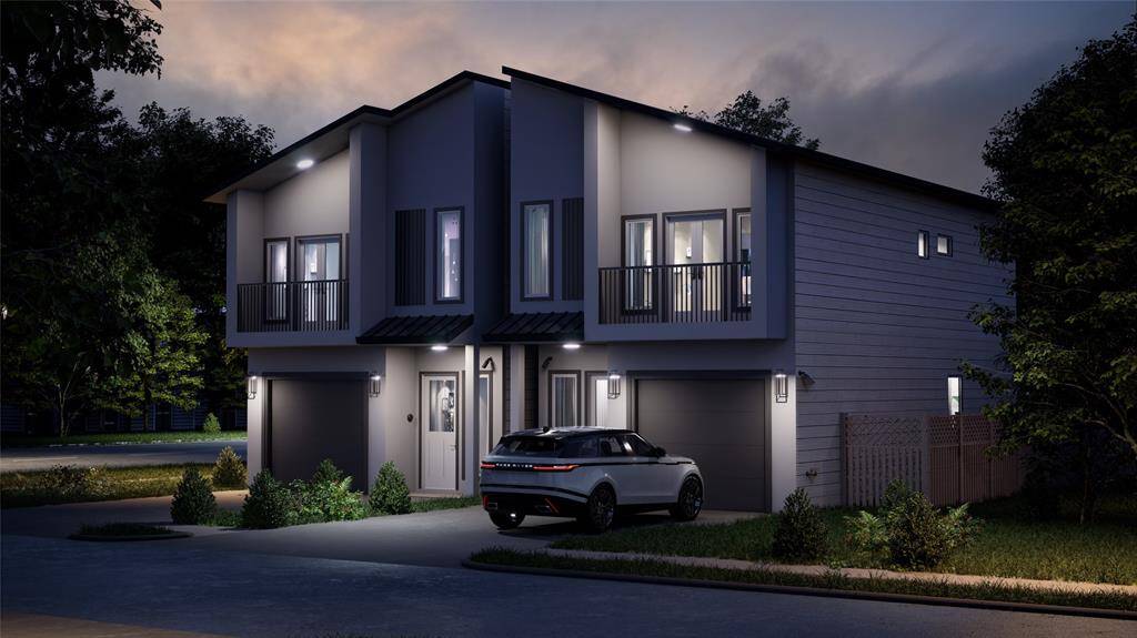 Proposed Elevation for Duplex night view