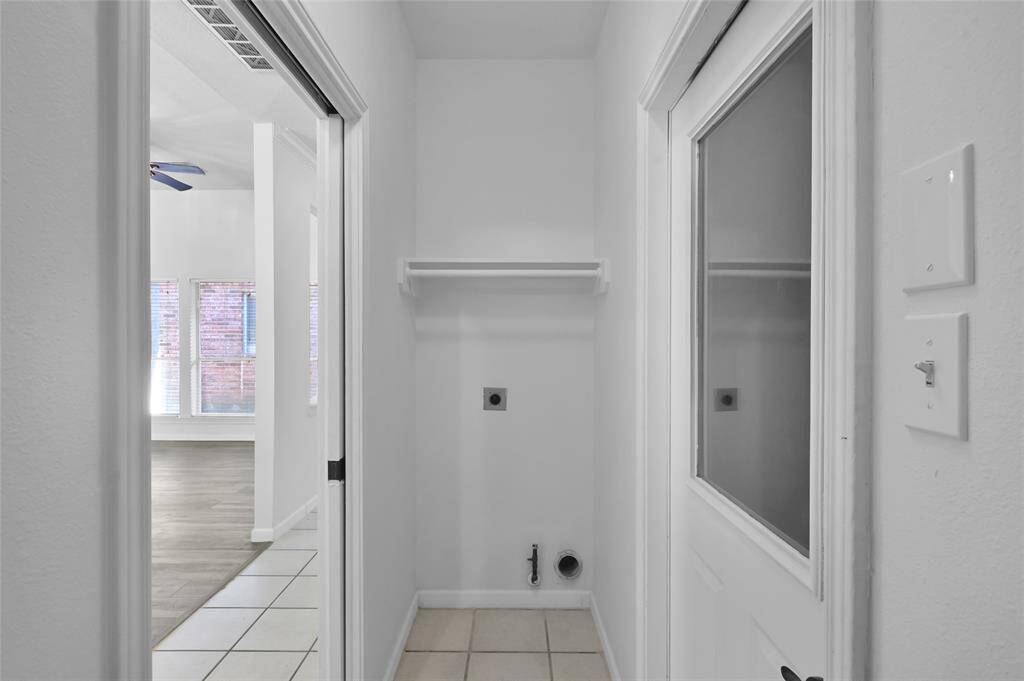 Private back patio from Primary Bedroom