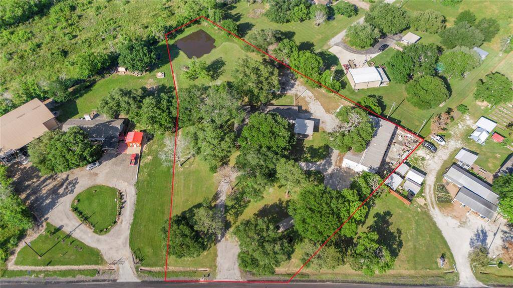 Pond on the north east corner of the property.