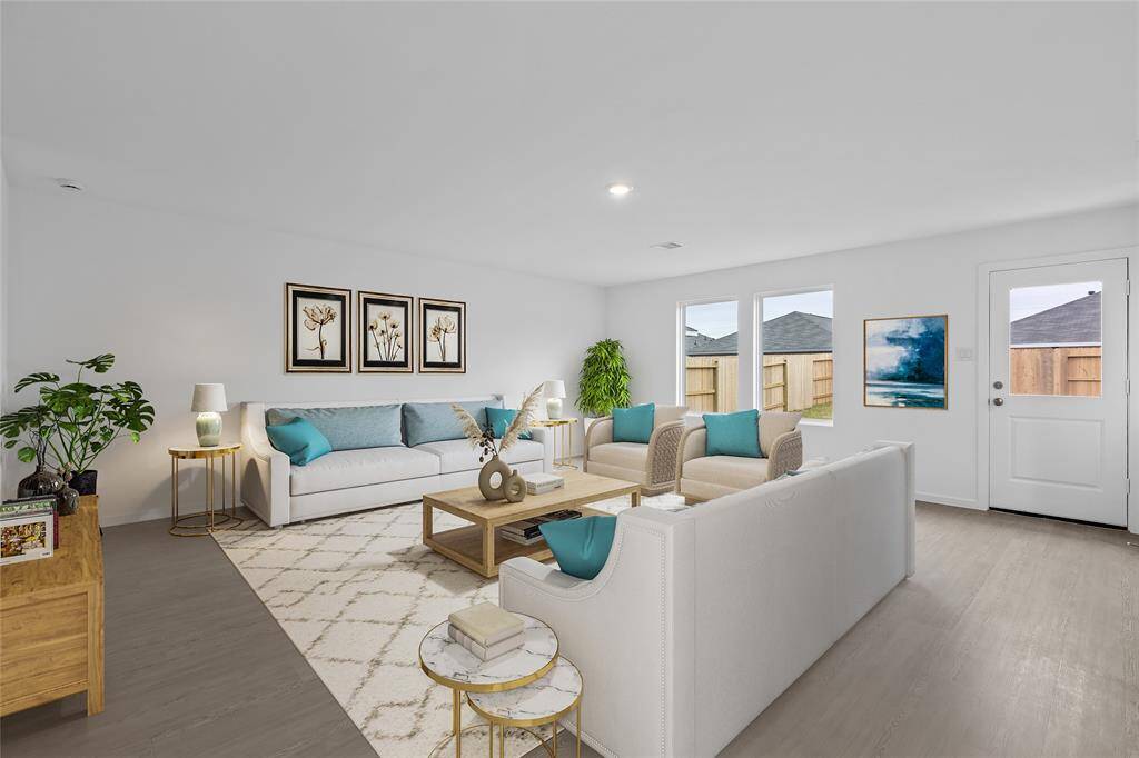 Virtually staged- Living area