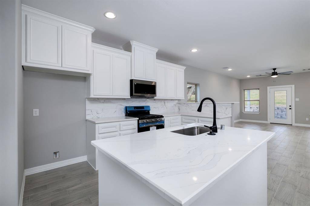 All custom cabinets throughout