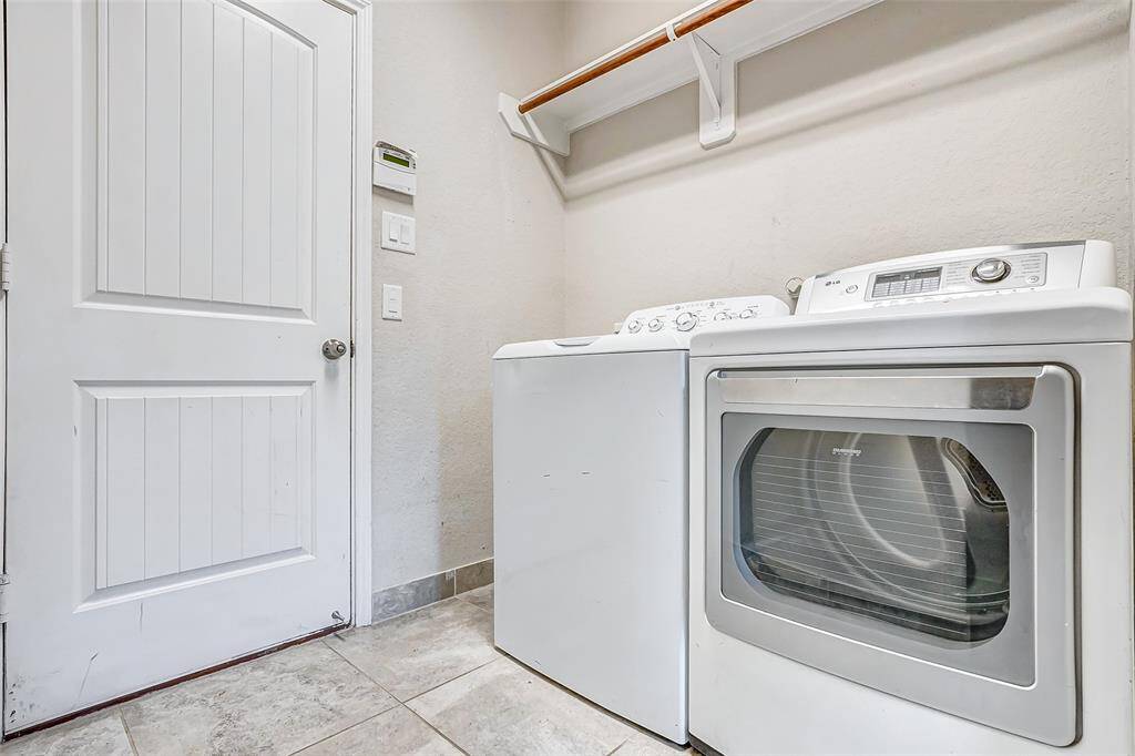 Large washer and dryer area