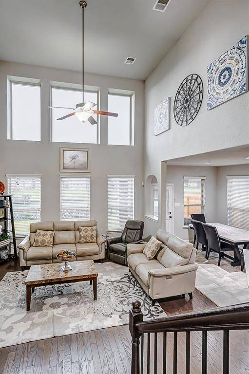 Stair view to living area
