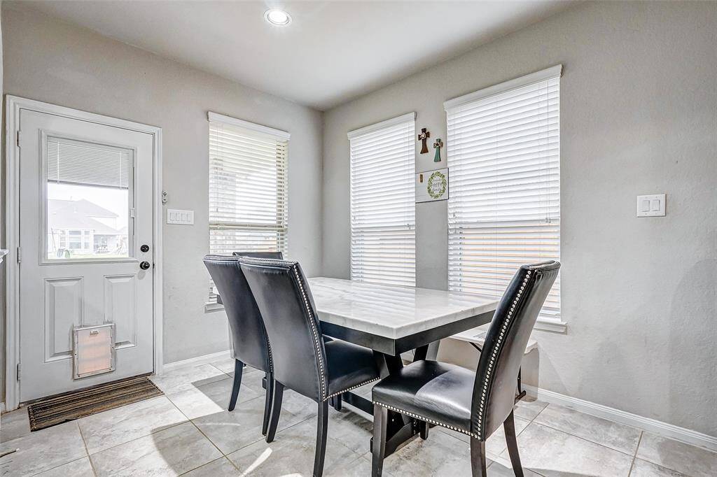 Breakfast area could be part of an open-concept layout, connecting to the kitchen.