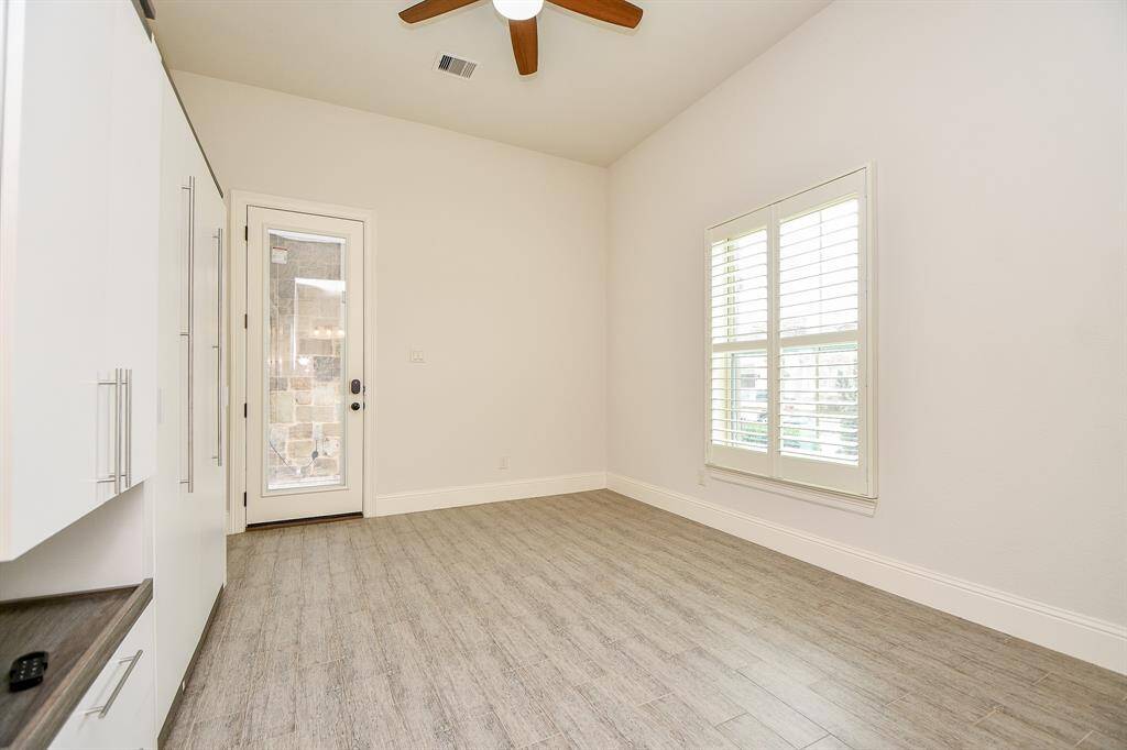 Standing shower within master bath