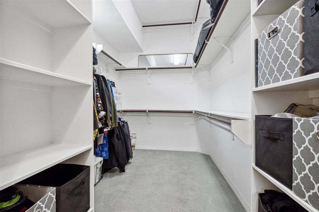 Large walk-in primary closet