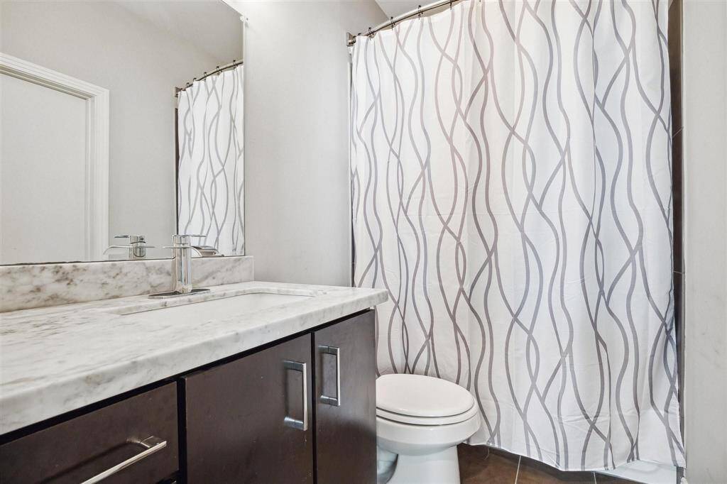 Secondary bedrooms' ensuite bath on 3rd floor