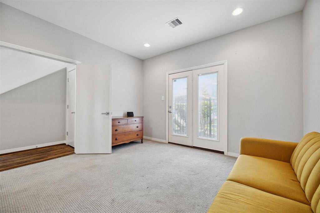 Downstairs bedroom with ensuite bath.  Could also be a great office/study.