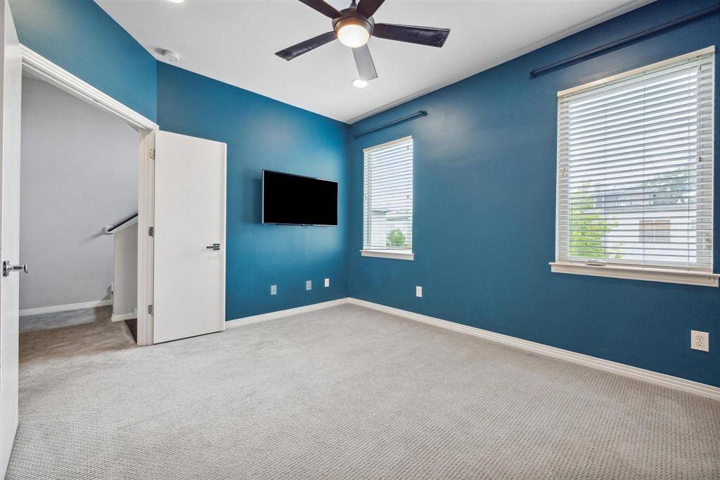 3rd Floor secondary bedroom with ensuite.  Television to remain.