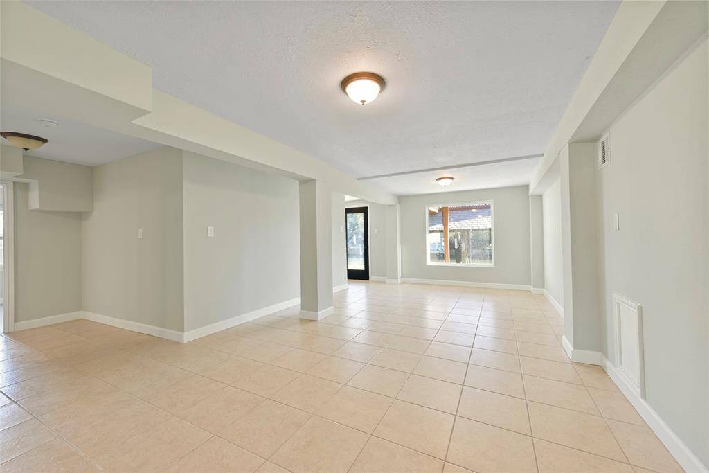 downstairs game room/den