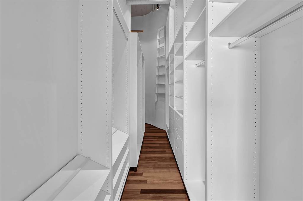 Primary bedroom oversized walk in closet